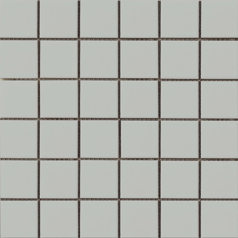 Emser Impact Gray 2" x 2" Square on 12" x 12" Porcelain Mosaic Sheet, , large