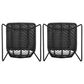 Hearth and Haven Deja Patio Chair with Gray Cushion in Gray (Set of 2), , large