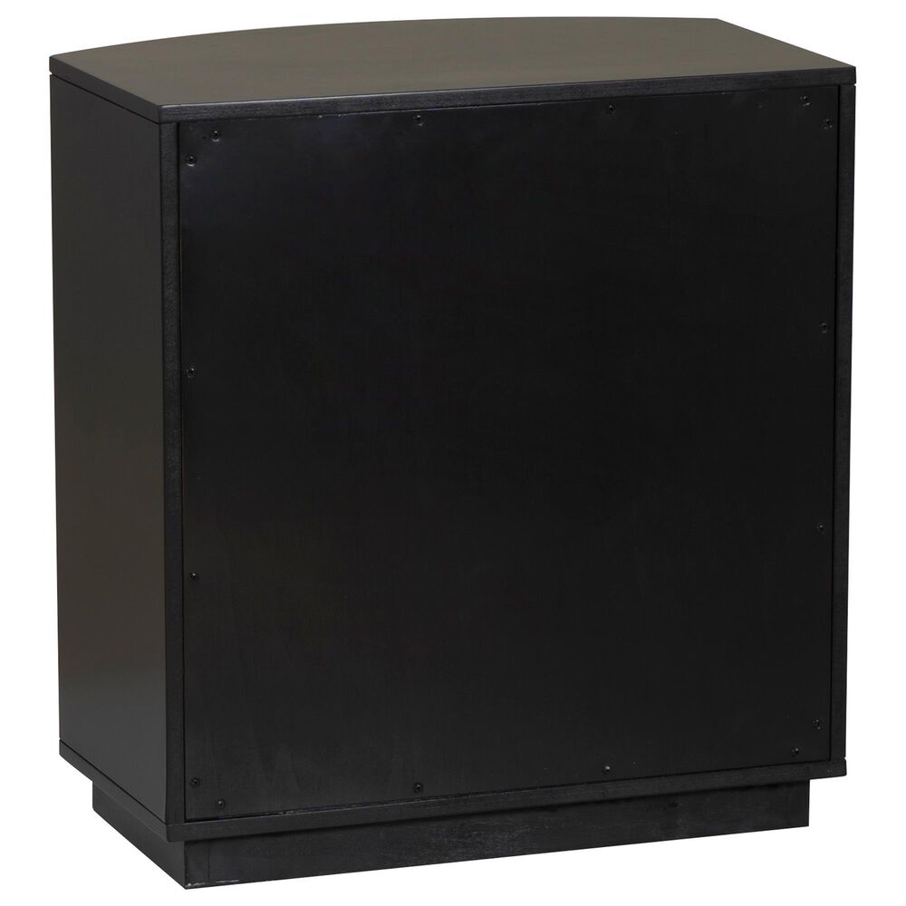 Linon Home Decor Chantel 3-Drawer Nightstand in Black, , large