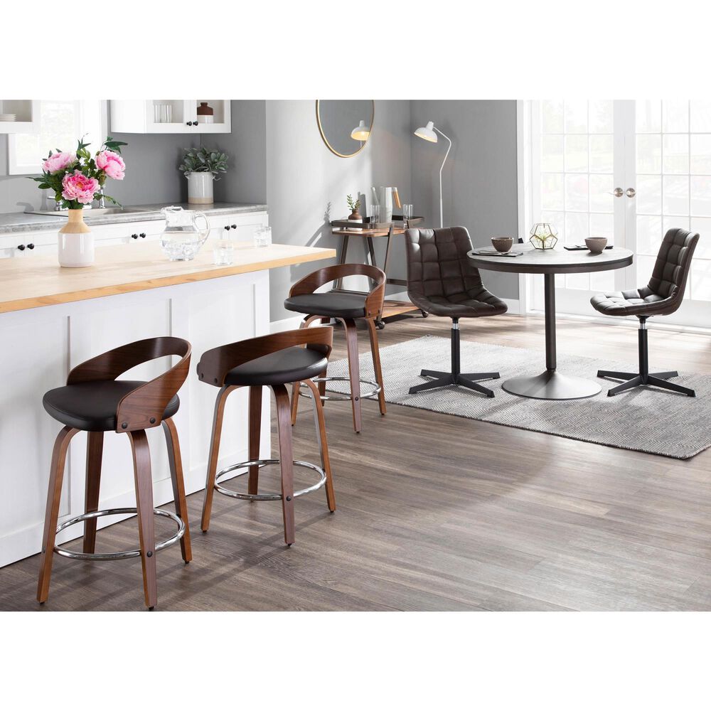 Lumisource Dakota Dining Table in Espresso - Table Only, , large