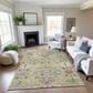 Dalyn Rug Company Silk Road Turmeric, Gold, Blue, Copper, Ivory, Taupe and Aloe 5" x 7"6" Area Rug, , large