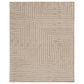Feizy Fenner 2" x 3" Beige and Ivory Area Rug, , large