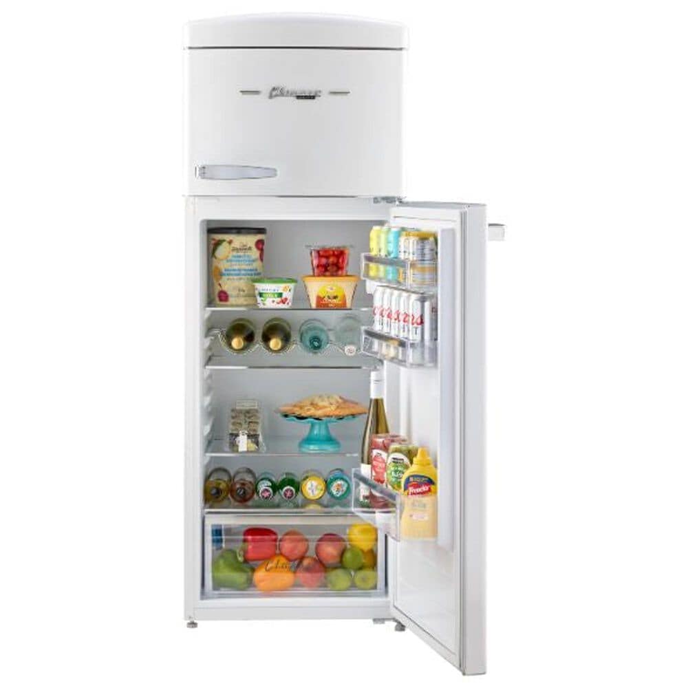 Unique Appliances Classic Retro 7.5 Cu. Ft. Top Freezer Refrigerator in Marshmallow White, , large