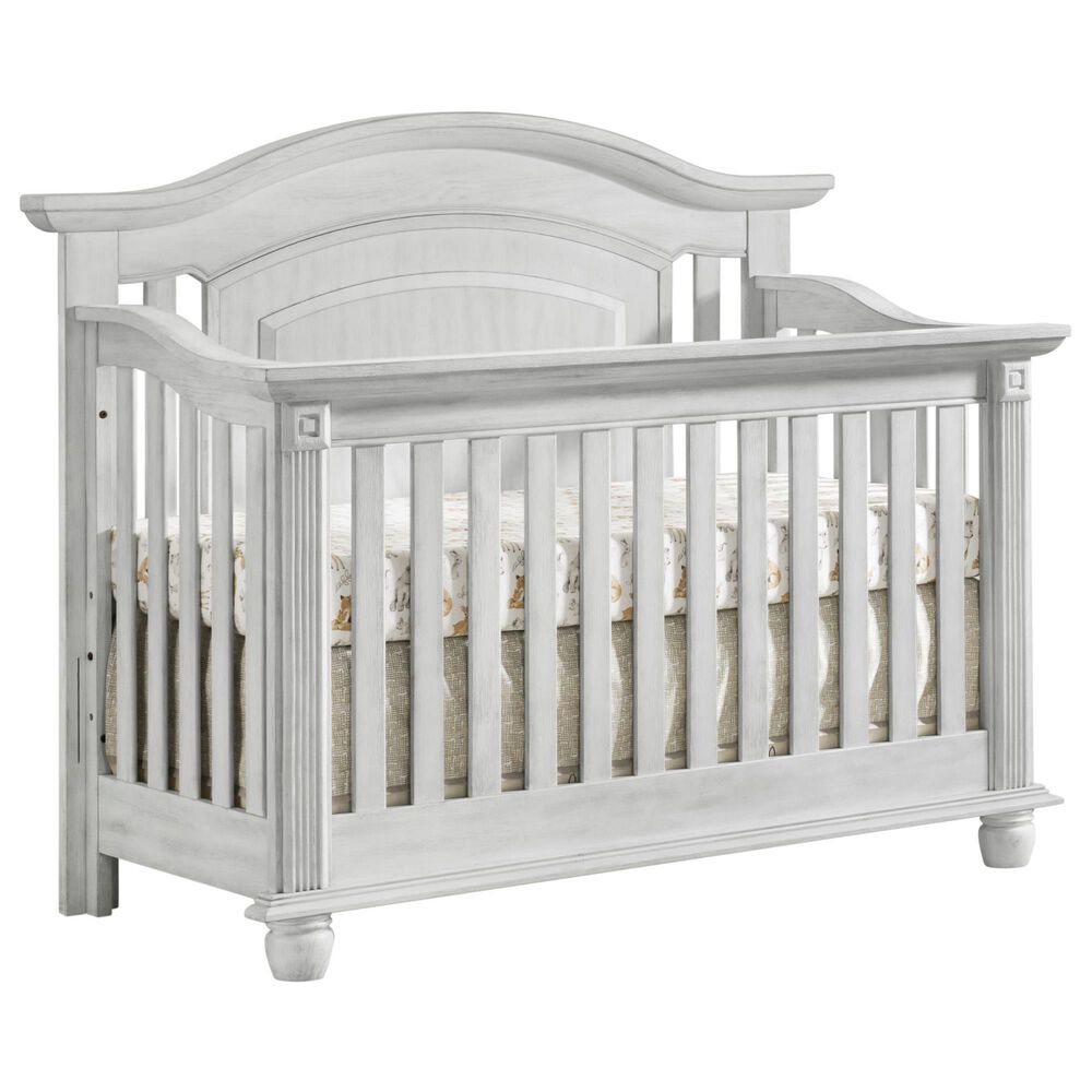 Oxford Baby London Lane 4-In-1 Convertible Crib in Vintage White, , large