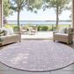 Dalyn Rug Company Soft Essentials Floral Lavender 8" Round Indoor/Outdoor Area Rug, , large