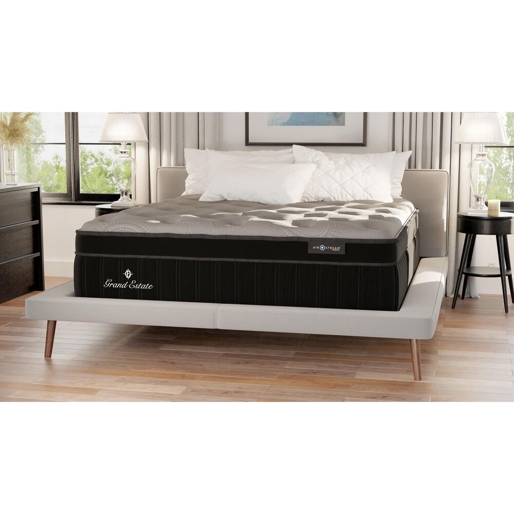 Grand Estate 750 Euro Top Medium Twin Mattress with Low Profile Box Spring, , large
