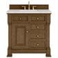 James Martin Vanities Brookfield 36" Single Bathroom Vanity in Honey Oak with 3 cm Victorian Silver Quartz Top and Rectangular Sink, , large