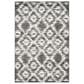Safavieh Adirondack ADR118R-4 4" x 6" Charcoal/Ivory Area Rug, , large