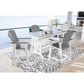 Ashley Transville Patio Counter Table in White and Gray, , large