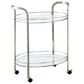 Furniture of America Mcgrath Serving Cart in Chrome, , large