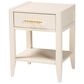 Baxton Studio Primrose 1-Drawer Nightstand in Ivory, , large