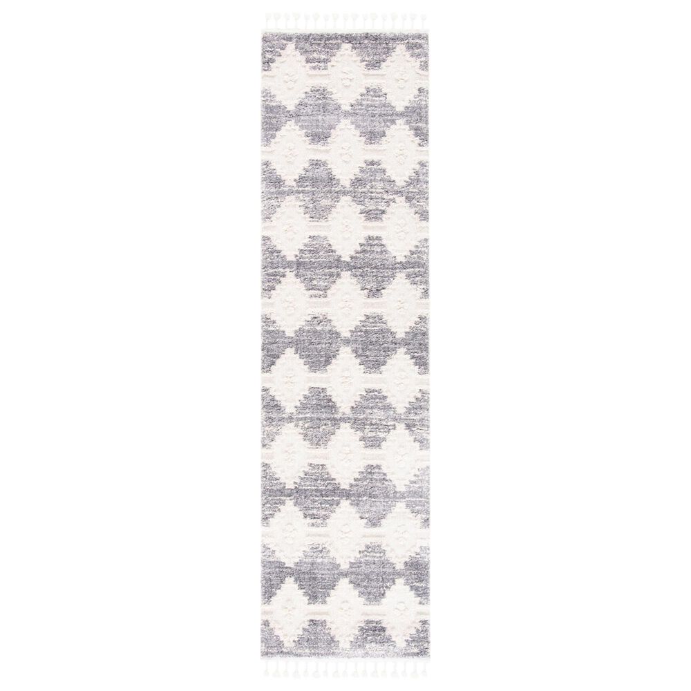Safavieh Marrakesh MRK530 2"2" x 10" Ivory and Grey Runner, , large