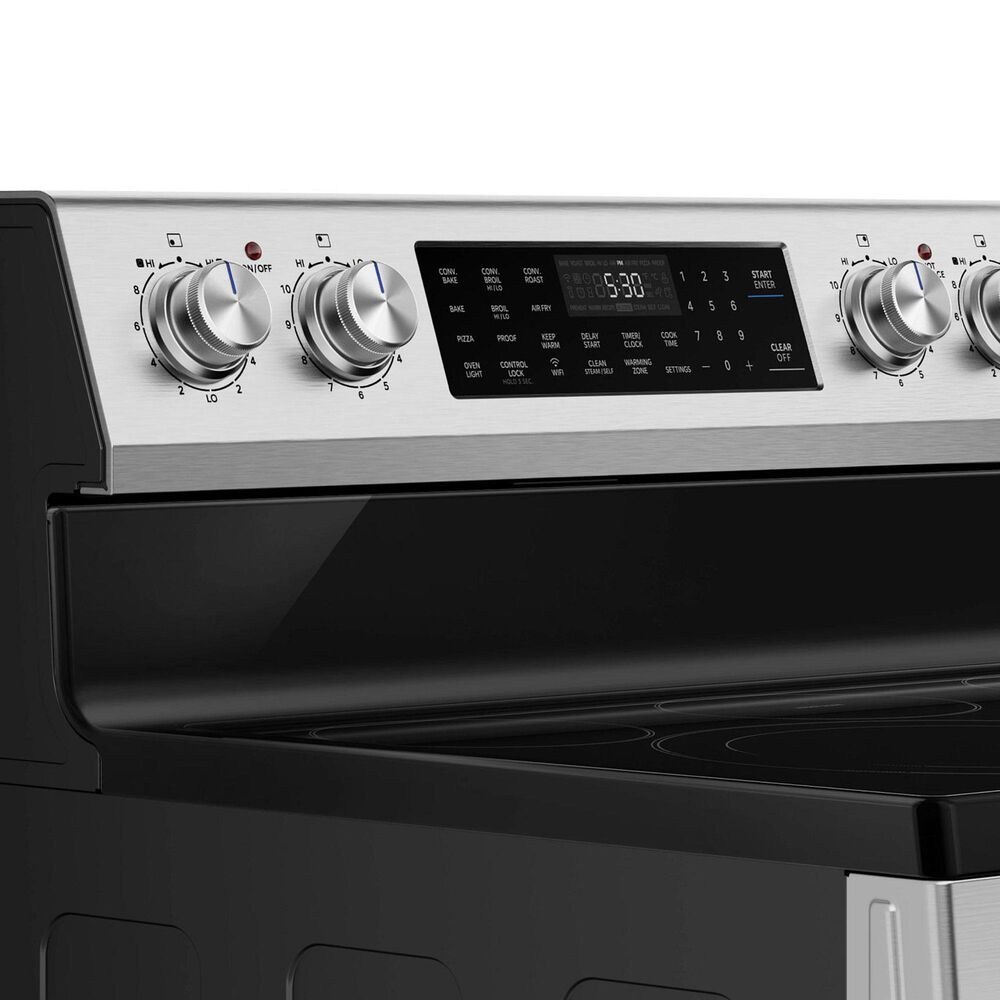 Midea 30" Freestanding Electric Range with 5 Burners and Air Fry in Stainless Steel, , large