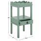 Safavieh Darlyn One Drawer Accent Table in Sage Green, , large