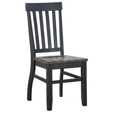 Steve Silver Raven Noir Side Chair in Ebony and Driftwood, , large