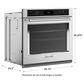 KitchenAid 30" Single Wall Oven with Air Fry Mode in PrintShield Stainless Steel, , large