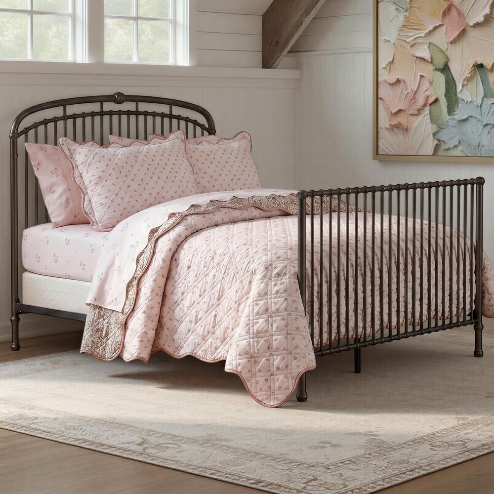 Eastern Shore Olivia Convertible Metal Crib in Oil Bronze, , large