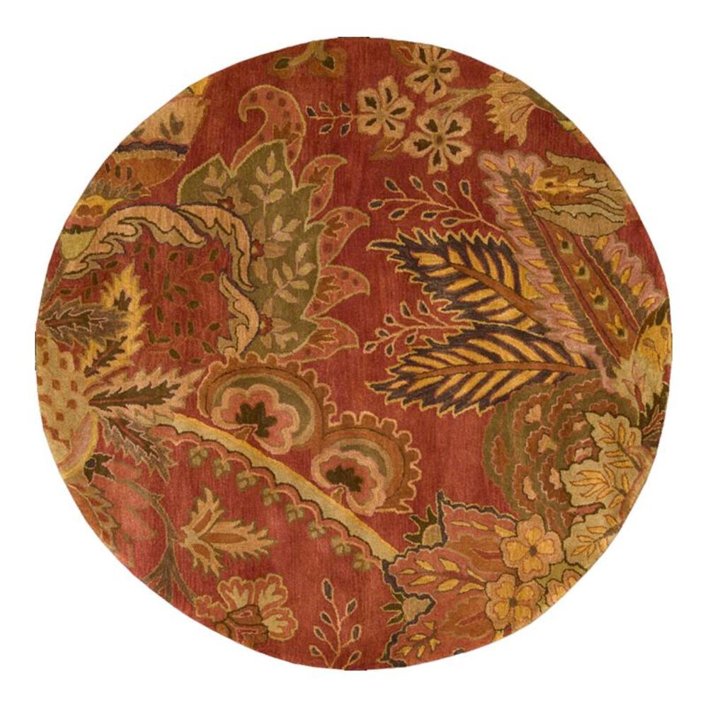 Nourison Jaipur JA43 8" Round Flame Area Rug, , large