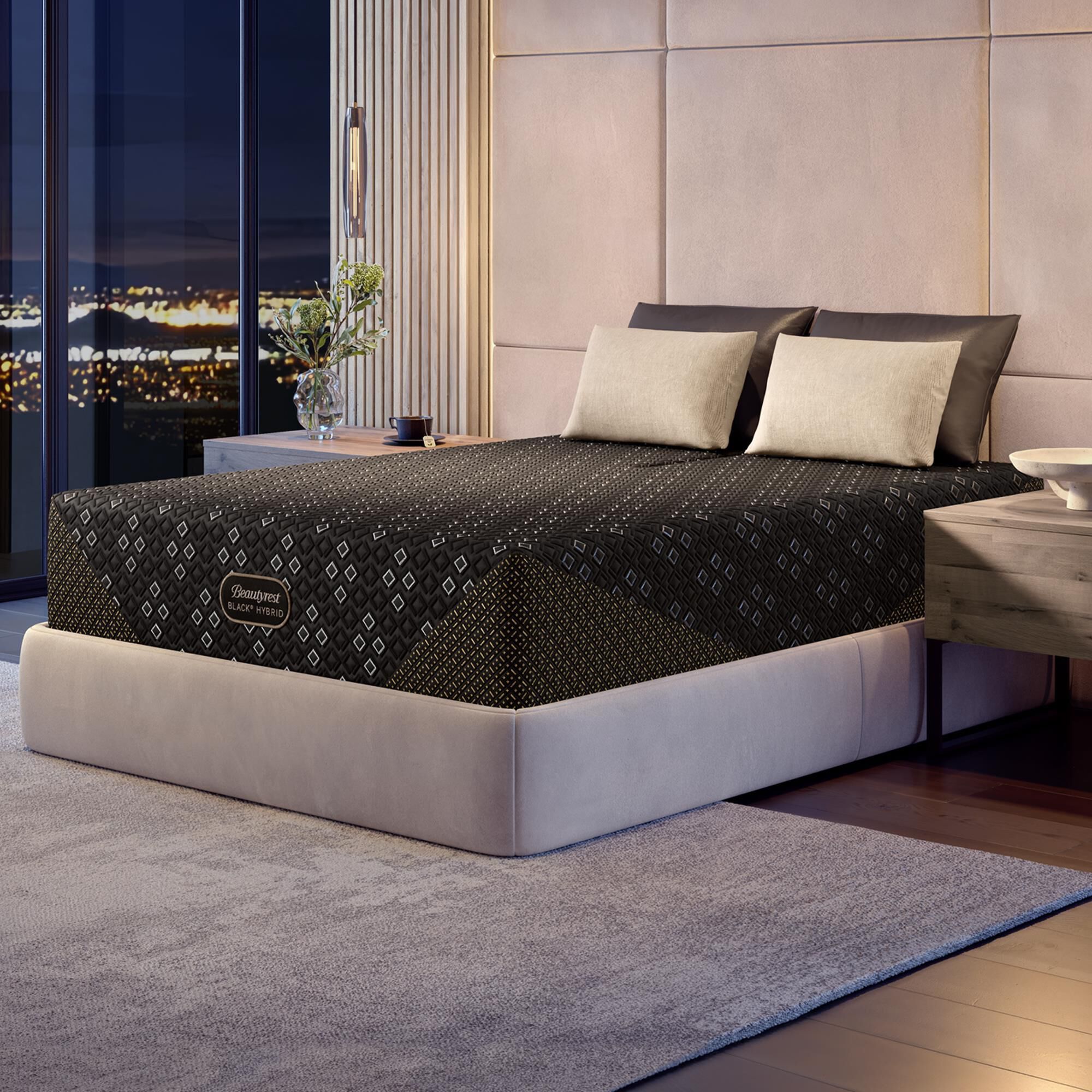 Beautyrest Black Hybrid 2026 Series 3 XCS Plush Flex Head Queen