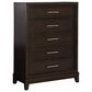 Ashley Neymorton 5-Drawer Chest in Dark Grayish Brown, , large