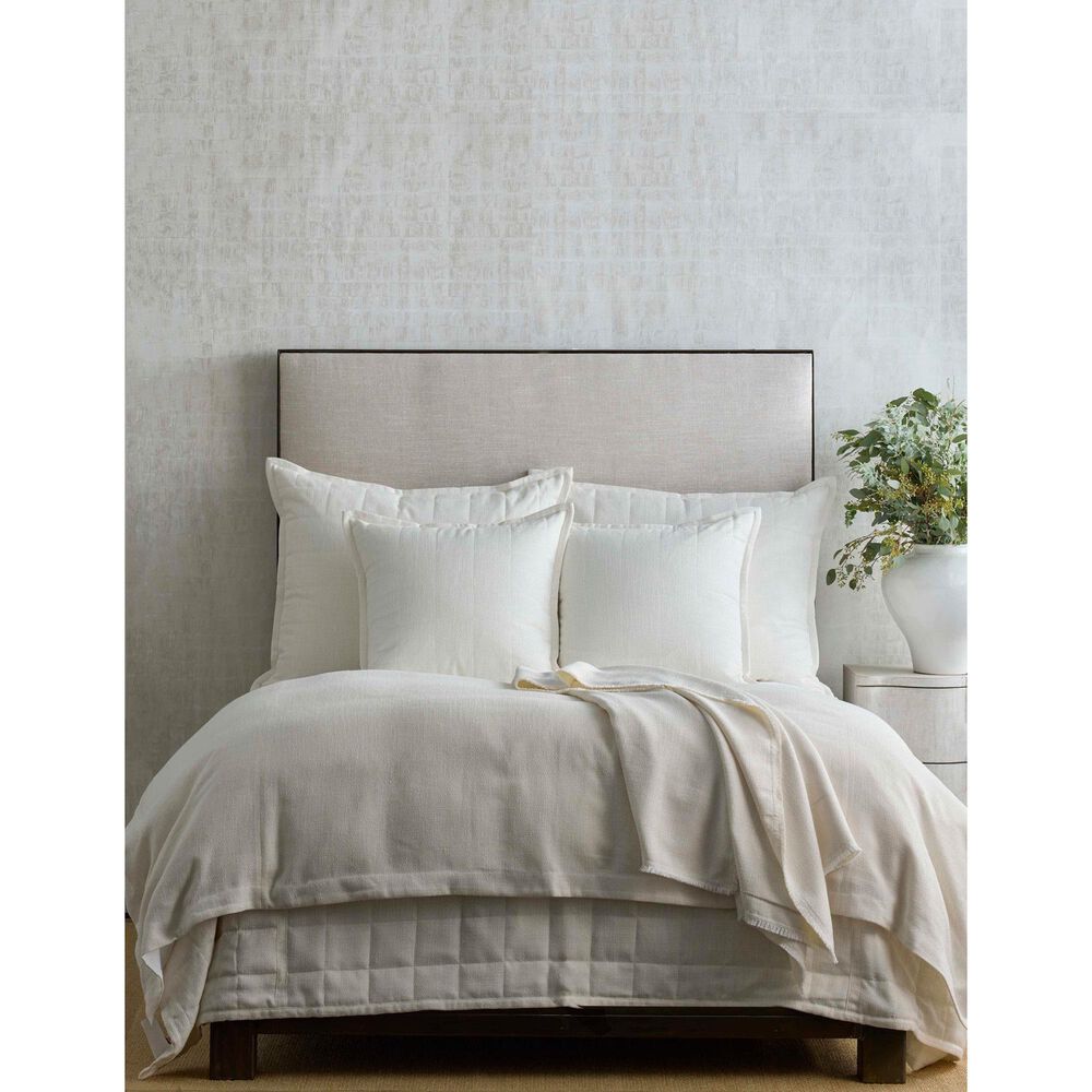 Ann Gish Macau 96" x 50" Raw-Edge Throw in Bone, , large