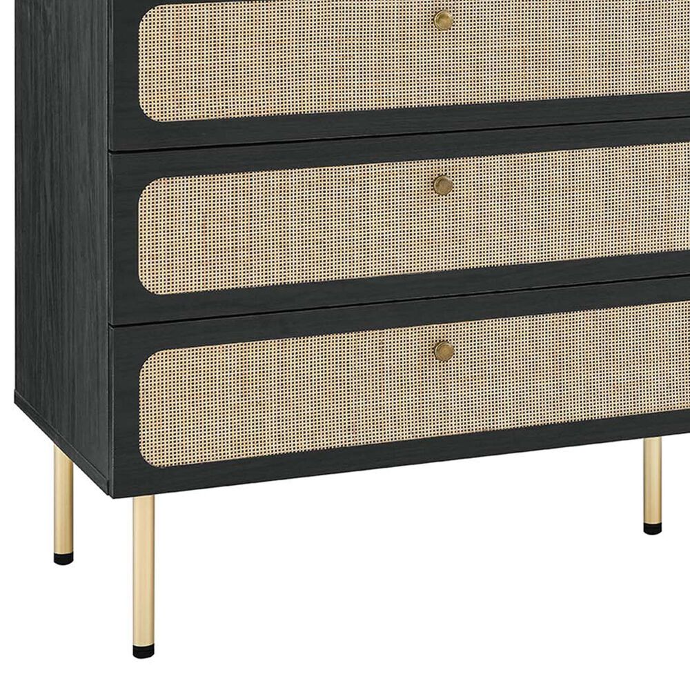 Modway Chaucer 6-Drawer Dresser in Black, , large
