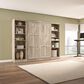Bestar Pur 109" Full Murphy Storage Bed in Rustic Brown, , large