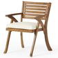 Hearth and Haven Hermosa 7-Piece Outdoor Dining Set with Cream Cushion in Teak, , large