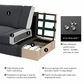 Bush Stockton 4-Piece Living Room Set with Chaise Lounge in Dark Gray, , large