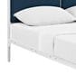 Modway Della Gray Fabric King Platform Bed in White, , large