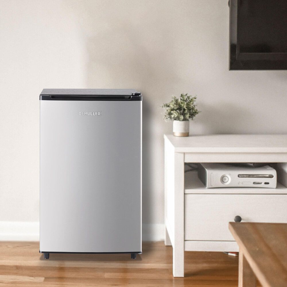 HOMLUX 3.2 Cu. Ft. Single Door Upright Freezer in Silver, , large