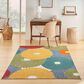 Nourison Aloha Geometric 3"6" x 5"6" Multicolor Indoor/Outdoor Area Rug, , large