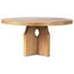 Four Hands Allandale Round Dining Table-Reclaimed Natural Elm-Natural Elm Veneer, , large