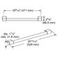 Thermador 20" Professional Handle for Under Counter in Stainless Steel, , large