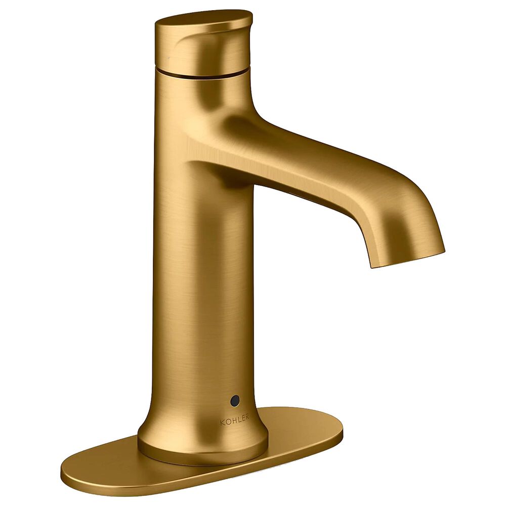 Kohler Tone Touchless Bathroom Sink Faucet in Vibrant Brushed Moderne Brass, , large