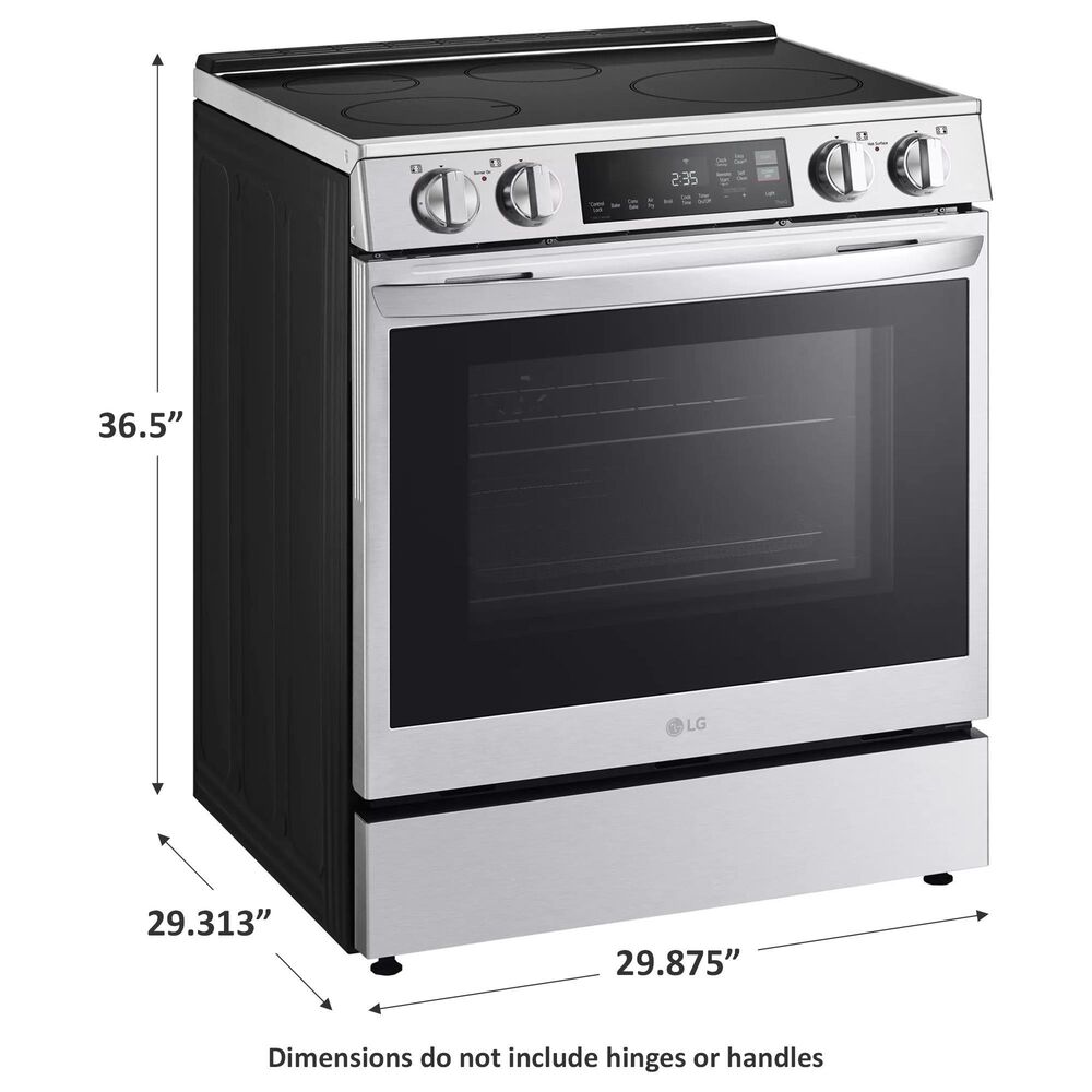 LG 6.3 Cu. Ft. Smart Induction Slide-in Range with ProBake Convection in PrintProof Stainless Steel, , large