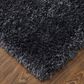 Feizy Darian 2" x 3" Black and Charcoal Area Rug, , large
