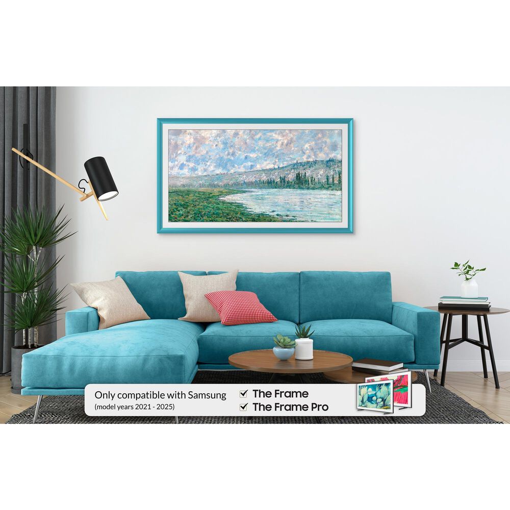 Deco TV Frames Alloy 50" Frame Bezel for Samsung the Frame TV in Caribbean Turquoise, , large