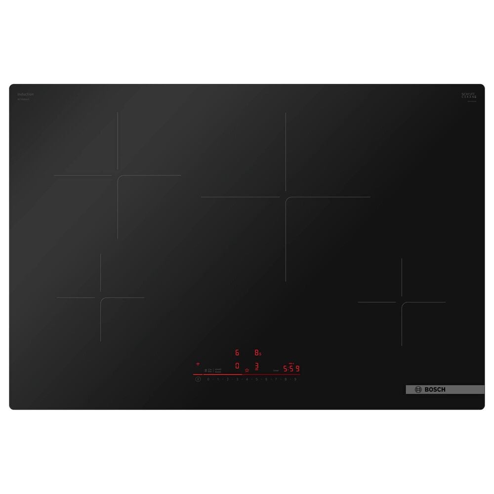 Bosch 500 Series 30" Surface Mount Induction Cooktop in Black, , large