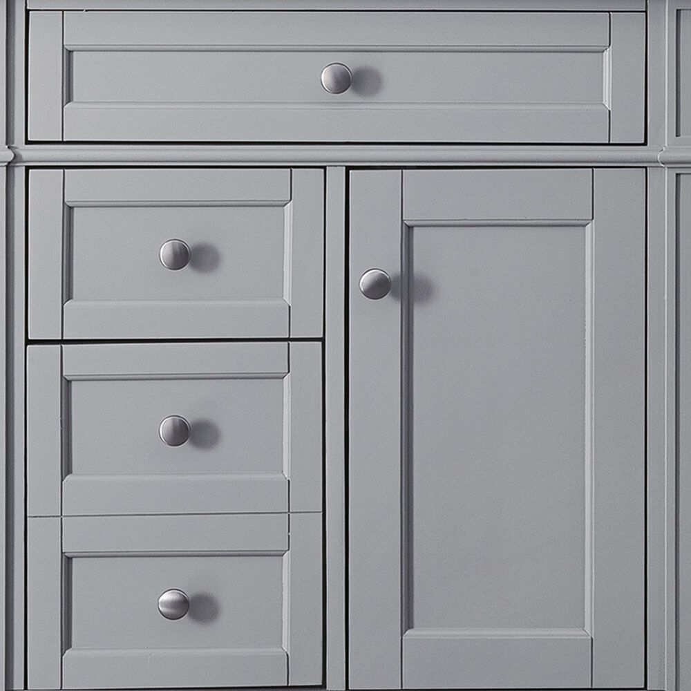 James Martin Vanities Brittany 30" Single Bathroom Vanity in Urban Gray with 3 cm Parisien Bleu Quartz Top and Rectangular Sink, , large