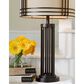 Ashley Hanswell Metal Table Lamp in Dark Brown, , large