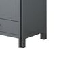 Lexora Home Ziva 84" Double Bathroom Vanity in Dark Grey with 2 cm White Quartz Top and Rectangular Sinks, , large
