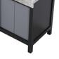 Lexora Home Zilara 60" Double Bathroom Vanity in Black and Grey with 11 cm Castle Grey Marble Top and Rectangular Sinks, , large