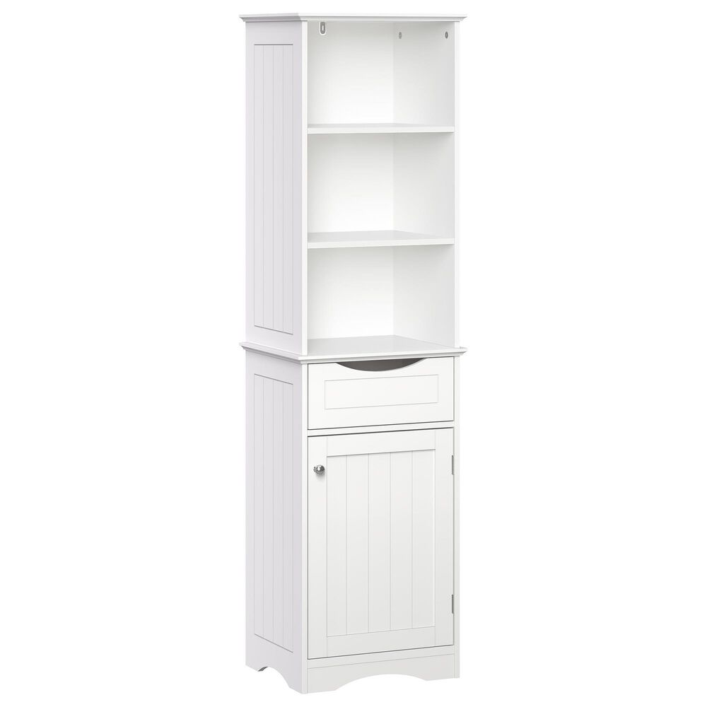 RiverRidge Home Ashland 1-Door Tall Cabinet in White, , large