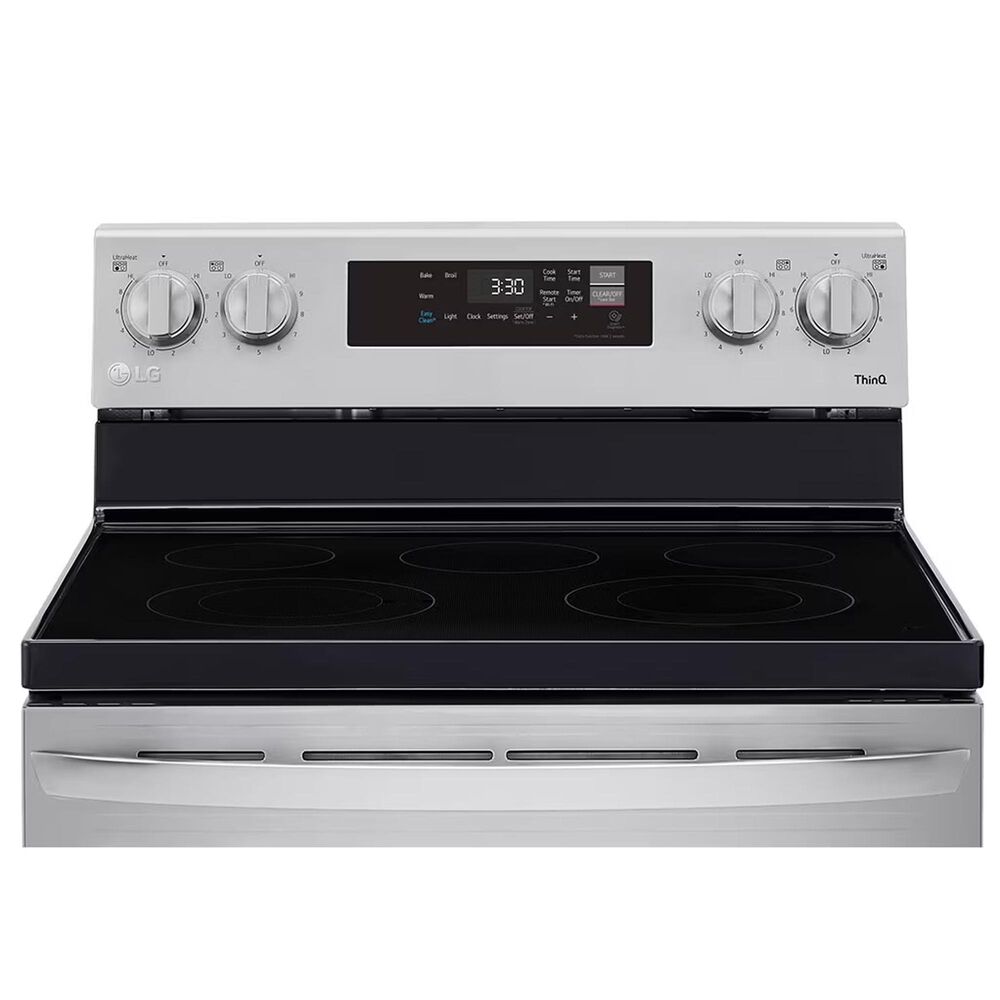 LG 6.3 cu ft. Smart Wi-Fi Enabled Electric Range with EasyClean in Stainless Steel, , large