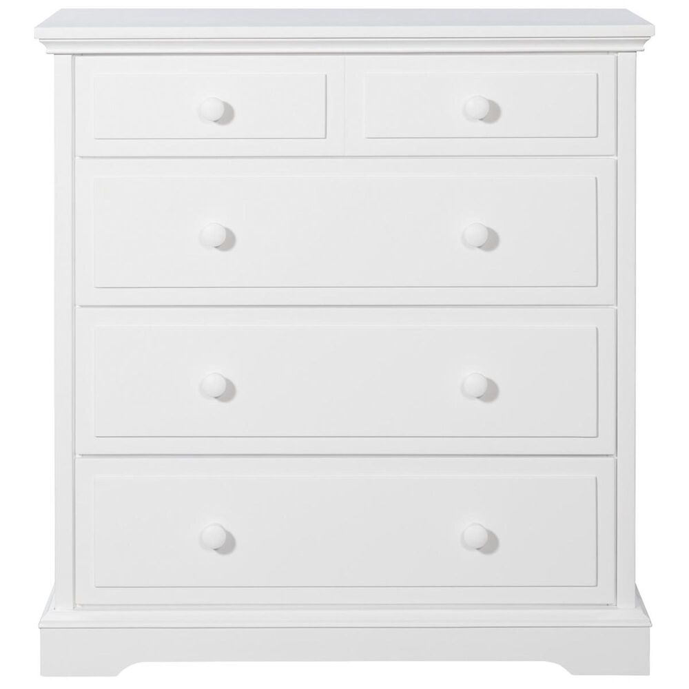 Foundations Worldwide Camden 4 Drawer Chest in White, , large