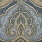 J. Queen New York Messina 18" Square Throw Pillow in Gold and Navy Blue, , large
