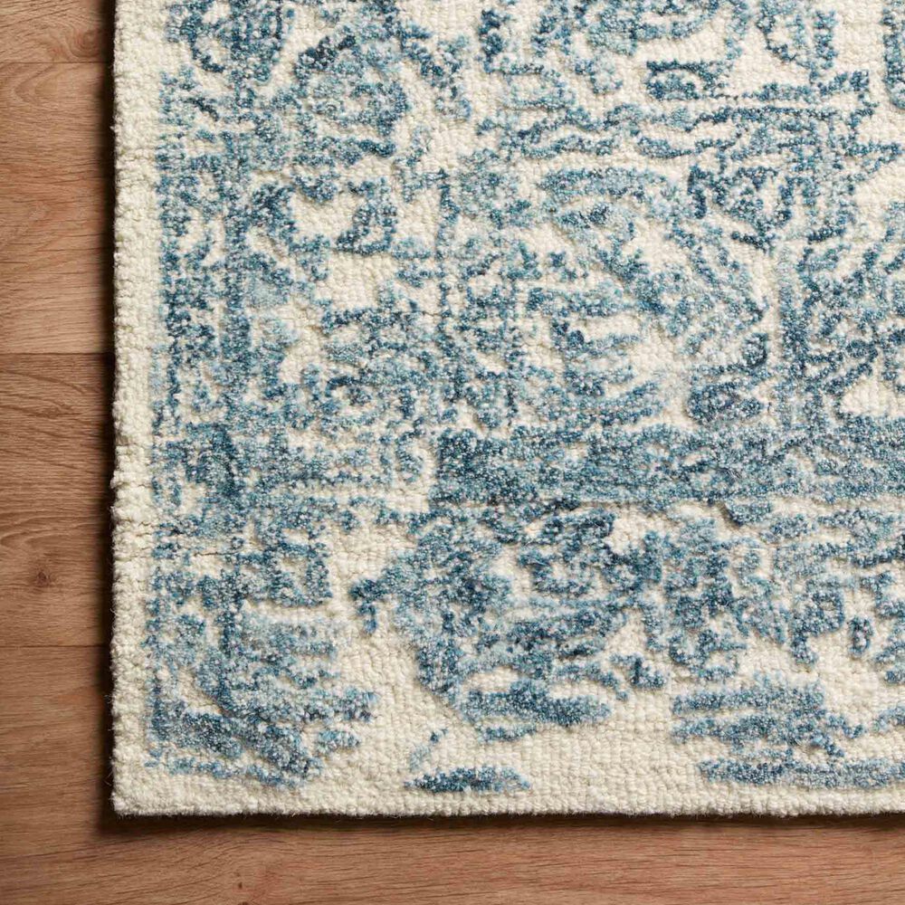 Magnolia Home Annie ANN-02 8&#39;6&quot; x 12&#39; White and Blue Area Rug, , large