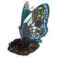 Timberlake Lavish Home Tiffany Butterfly Lamp in 128 Stained Glass Pieces, , large