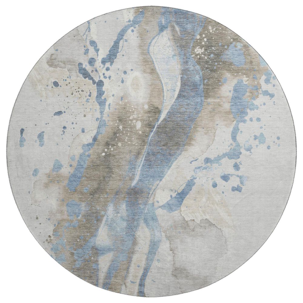 Dalyn Rug Company Odyssey OY278 Taupe 8" Round Area Rug, , large